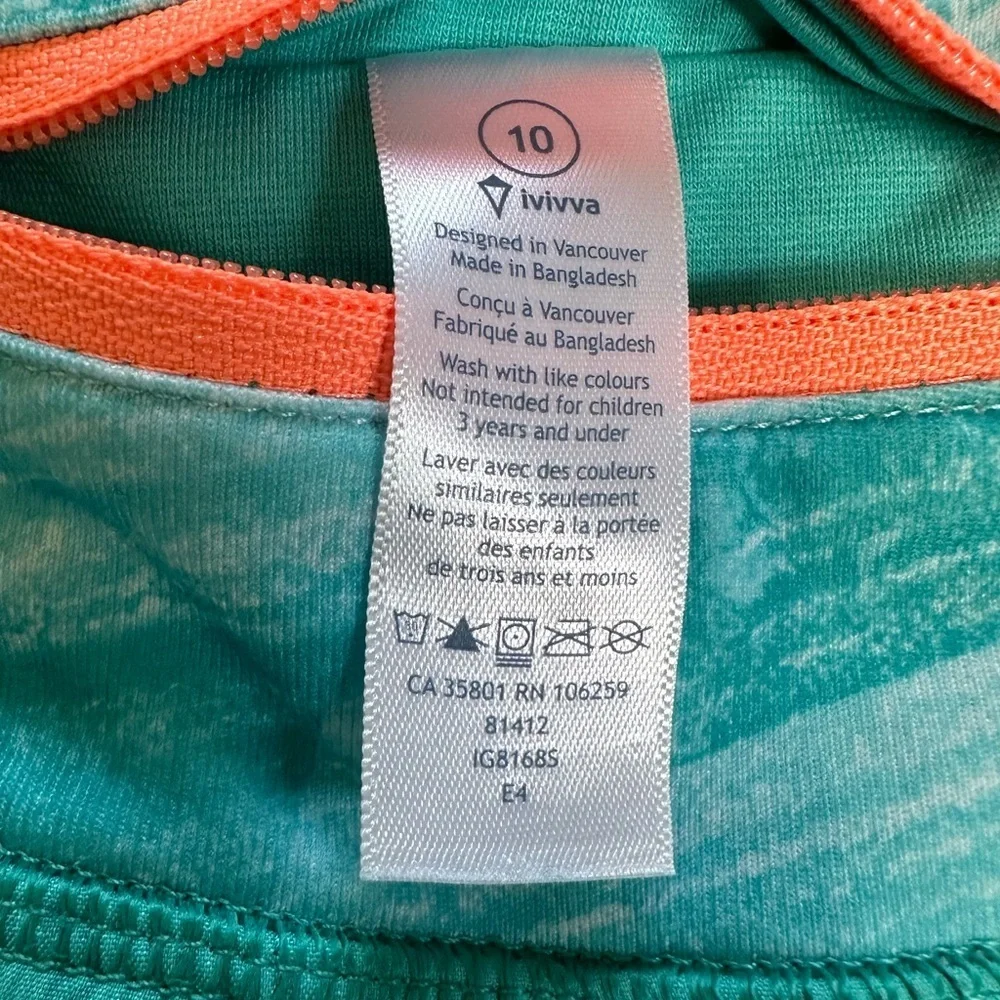 Ivivva Set the Pace Skirt Teal Sz 10